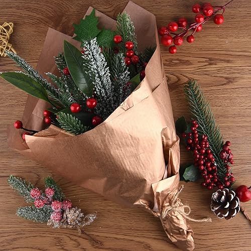 Miniatura 4 de TUPARKA 60 hojas de papel de seda Rose Glod de Navidad, papel de regalo para bricolaje y manualidades, decoración de regalo en fiesta de Navidad,