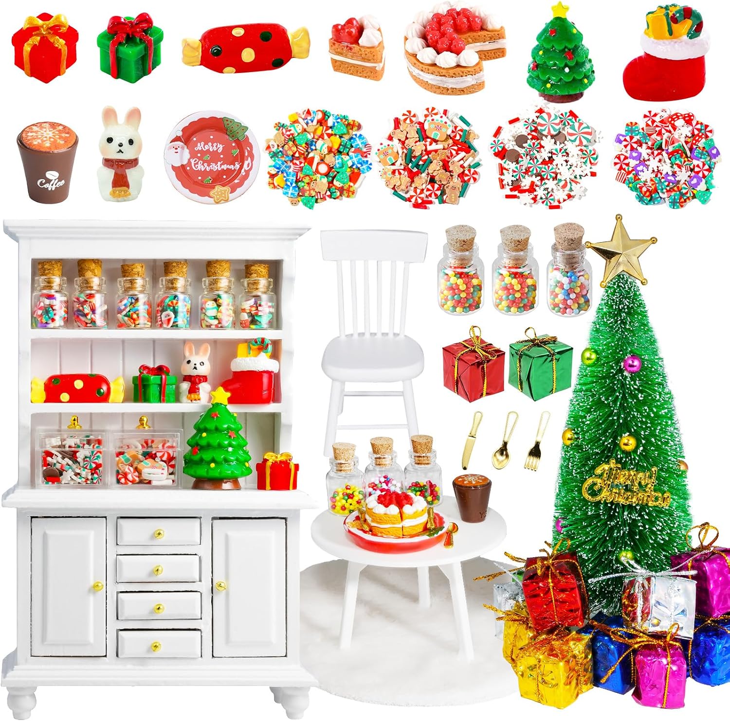 Mini Ruler Christmas Amazon.com: Rileryan 1:12 Scale Mini Christmas House Accessories Kit ...