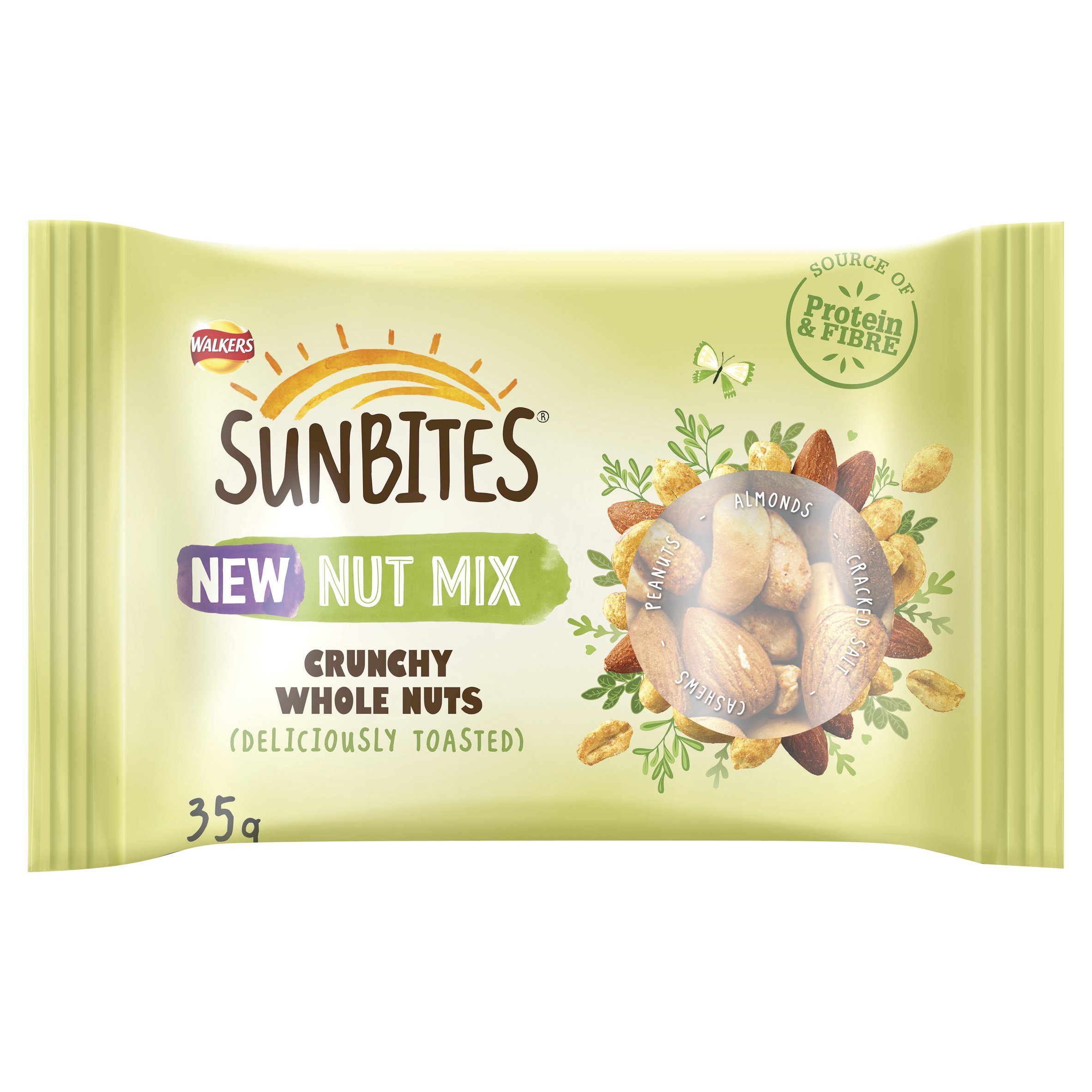 Sunbites Mixed Crunchy Whole Nuts, 35 g (Pack of 20)