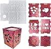 Resin Lamp Mold Lampshade Silicone Resin Molds Square Love You Heart Shape for Epoxy Resin Casting Mould DIY Desktop Stand Crafts Valentines Day Wedding Home Decor