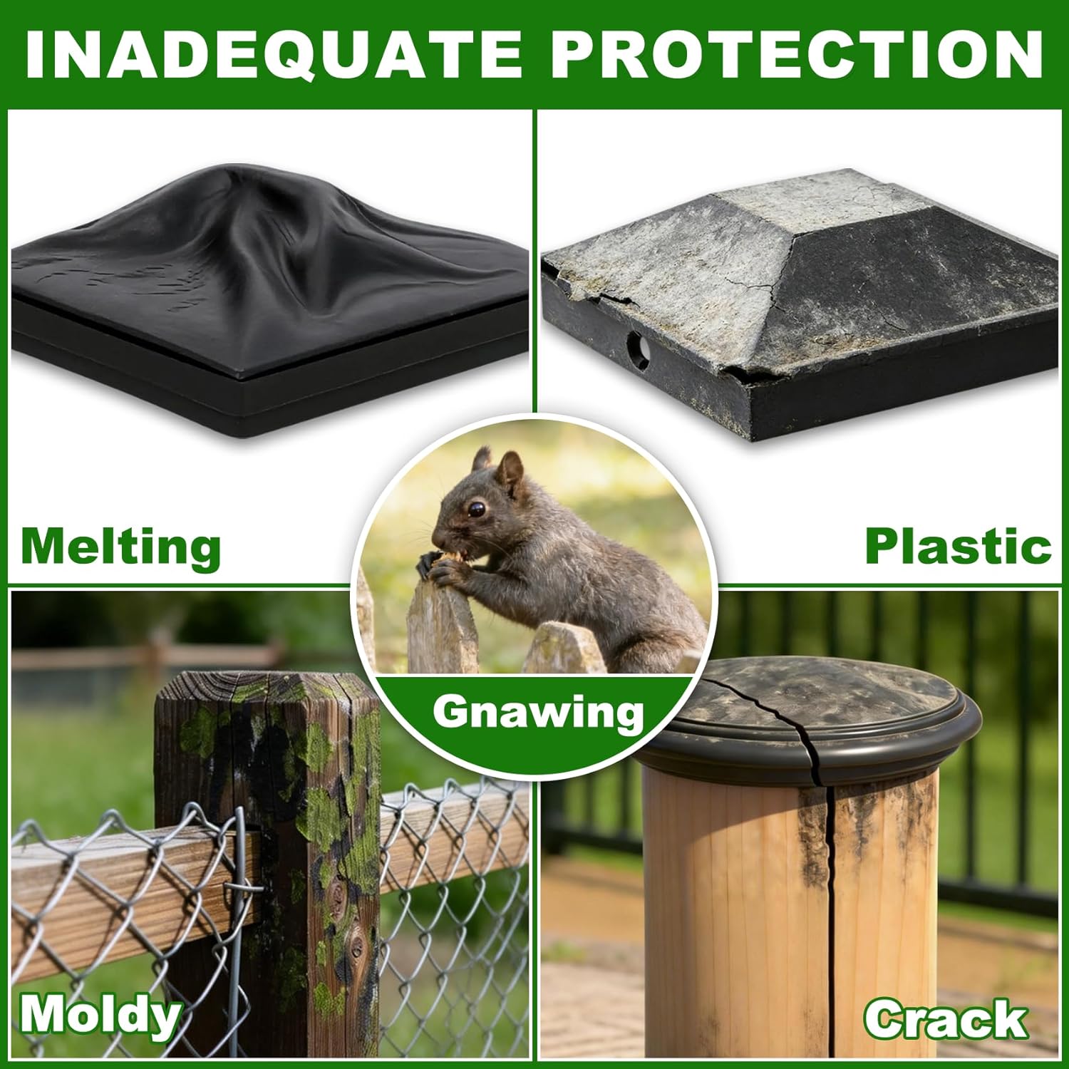 Azdele 6x6 Heavy Duty Aluminum Pyramid Post Caps Cover (Actual 5.5" x 5.5" Wood Post), with Matte Finish Powder Coated Surface, for Fences Wood Post of Decks or Corridors, Black 4Pack