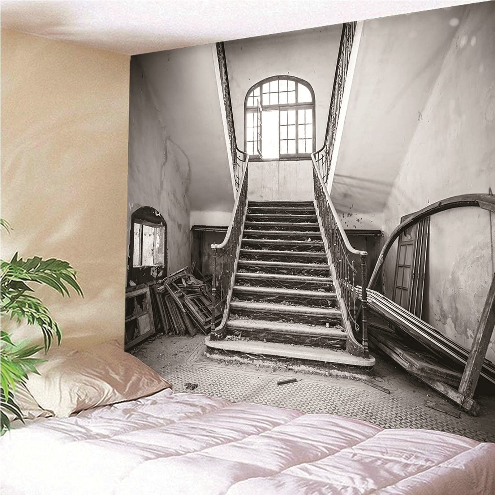 Aeici, decorazione da parete per dormitorio, accessorio per la casa, stile shabby chic, 240 x 220 cm