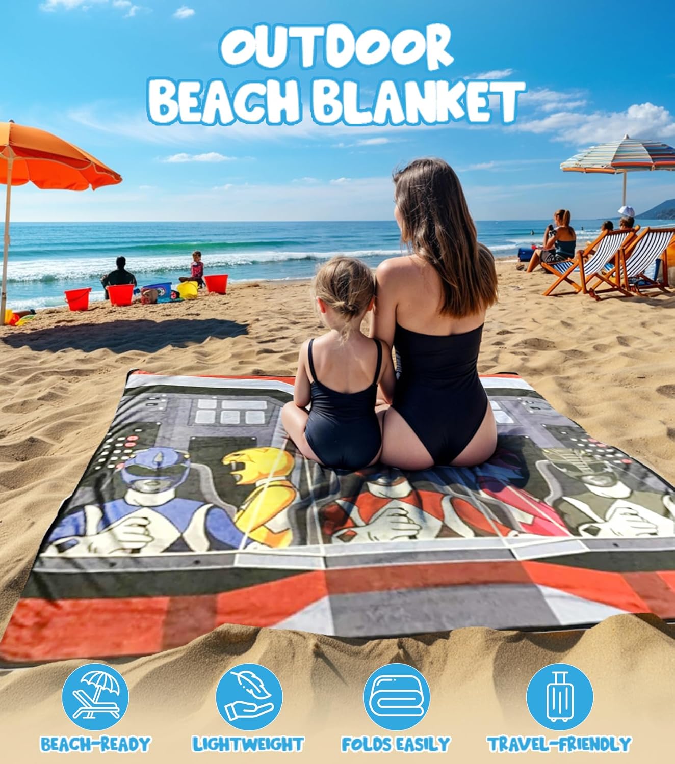Surreal Entertainment Power Rangers Fleece Softest Comfy Throw Blanket for Adults & Kids | Measures 60 x 45 Inches
