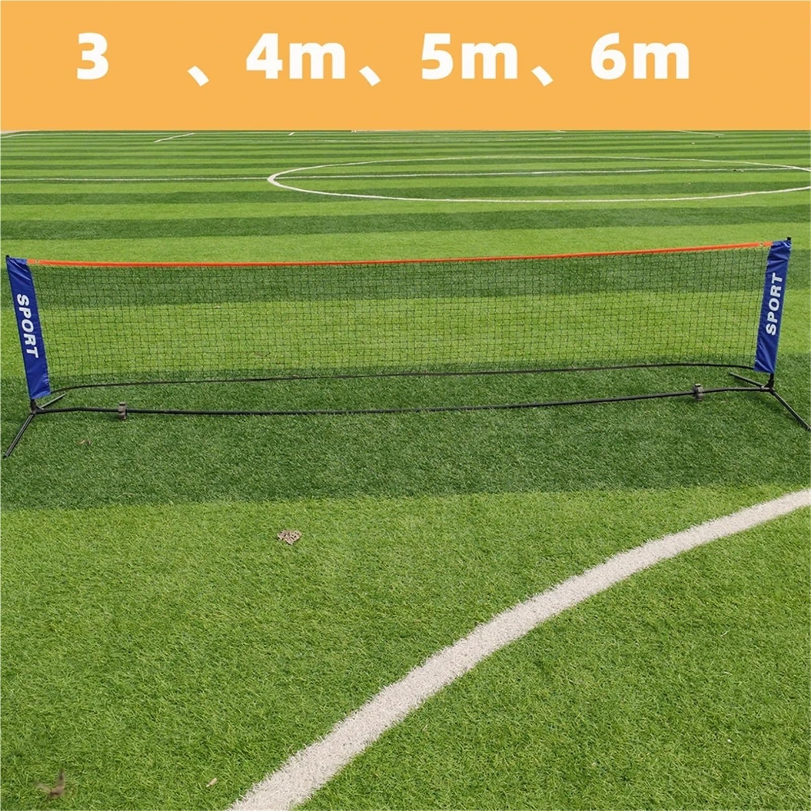 Rete da badminton professionale standard pieghevole portatile Sport all'aria aperta for interni Pallavolo Tennis Allenamento Reti quadrate Maglia per Sport