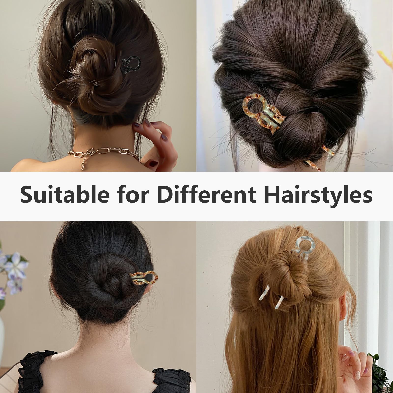 3PCS U-Shaped Hair Pins for Women - Image 4