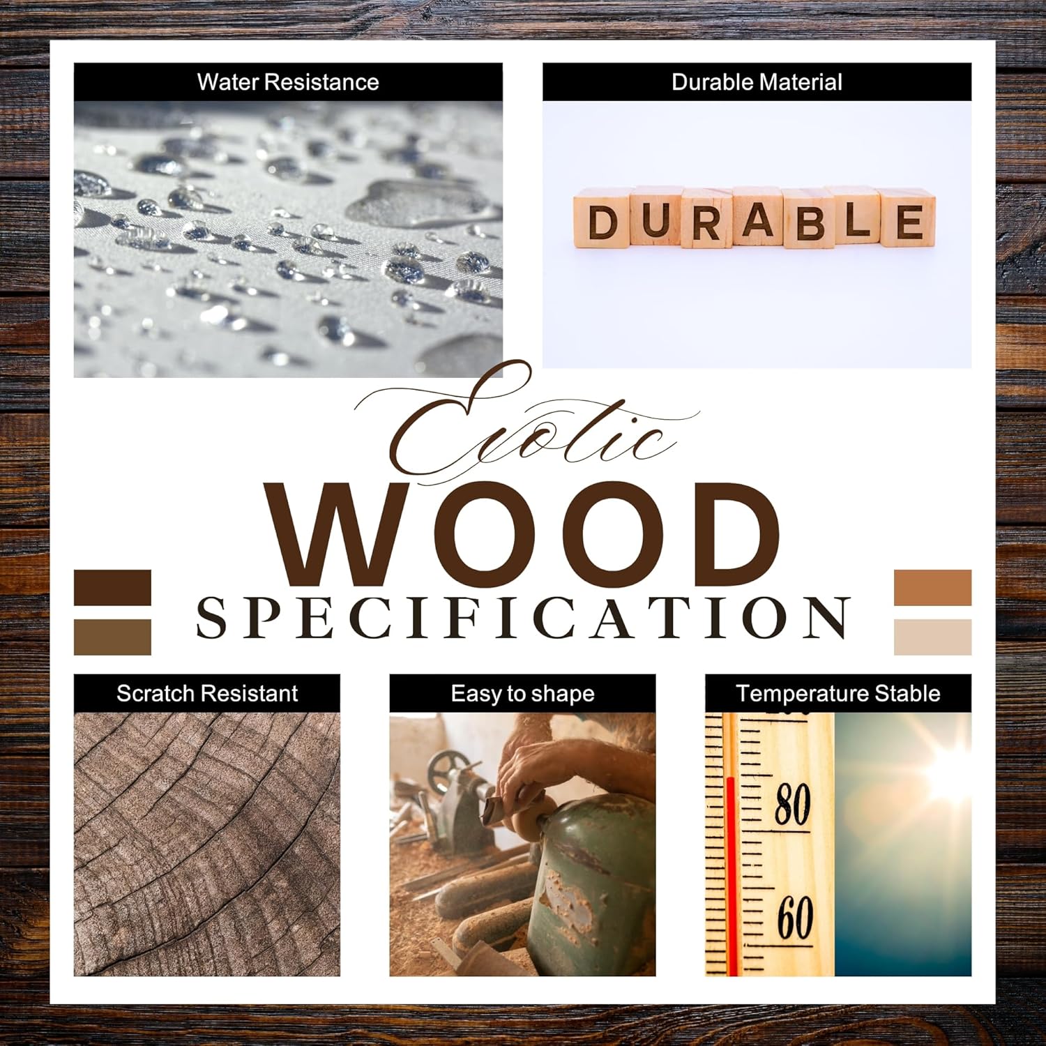IECAP LLC Desert Ironwood Pen Blanks Hardwood – Grade B, Pack of 10 - Exotic Wood Turning Supplies Blanks for Pen Making, Tools Handles & DIY Crafts – Woodturning Lumber (6 x 1 x 1 Inches)