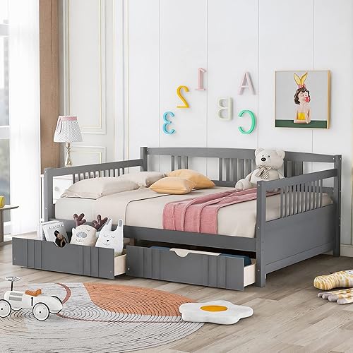 Miniatura 12 de Merax Sofá Cama Individual con Listones de Madera, Sofá Cama Moderno para Sala de Estar con Rieles, Tamaño Individual, Blanco Marfil Marfil