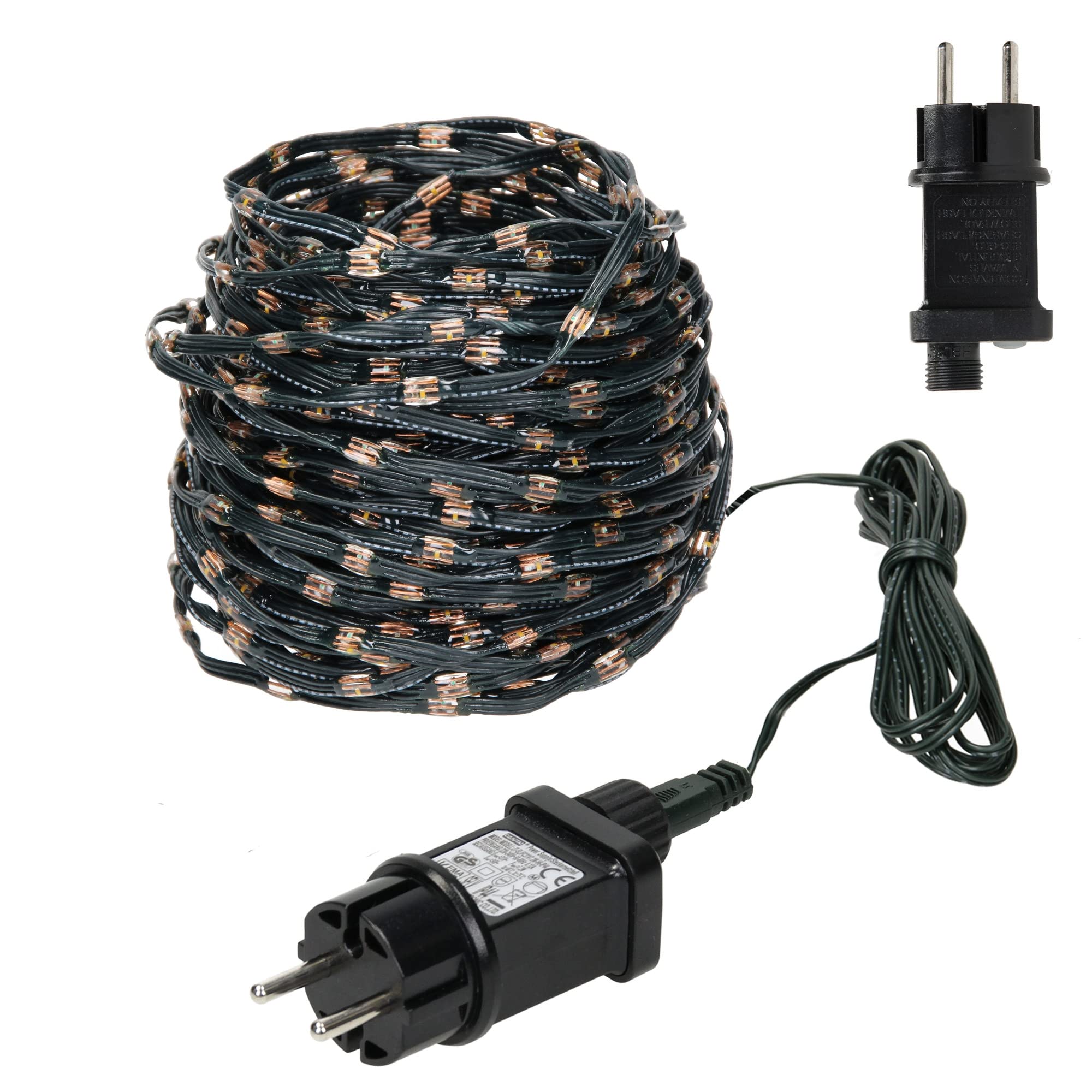 ECD Germany LED micro cluster lichtketting 24m 800 LEDs extra warm wit, 8 functies, elektriciteit werking, IP44 waterdicht binnen/buiten, kerstverlichting Kerstboom cluster lichtketting ECD Germany LED micro cluster lichtketting 24m 800 LEDs extra warm wit, 8 functies, elektriciteit werking, IP44 waterdicht binnen/buiten, kerstverlichting Kerstboom cluster lichtketting