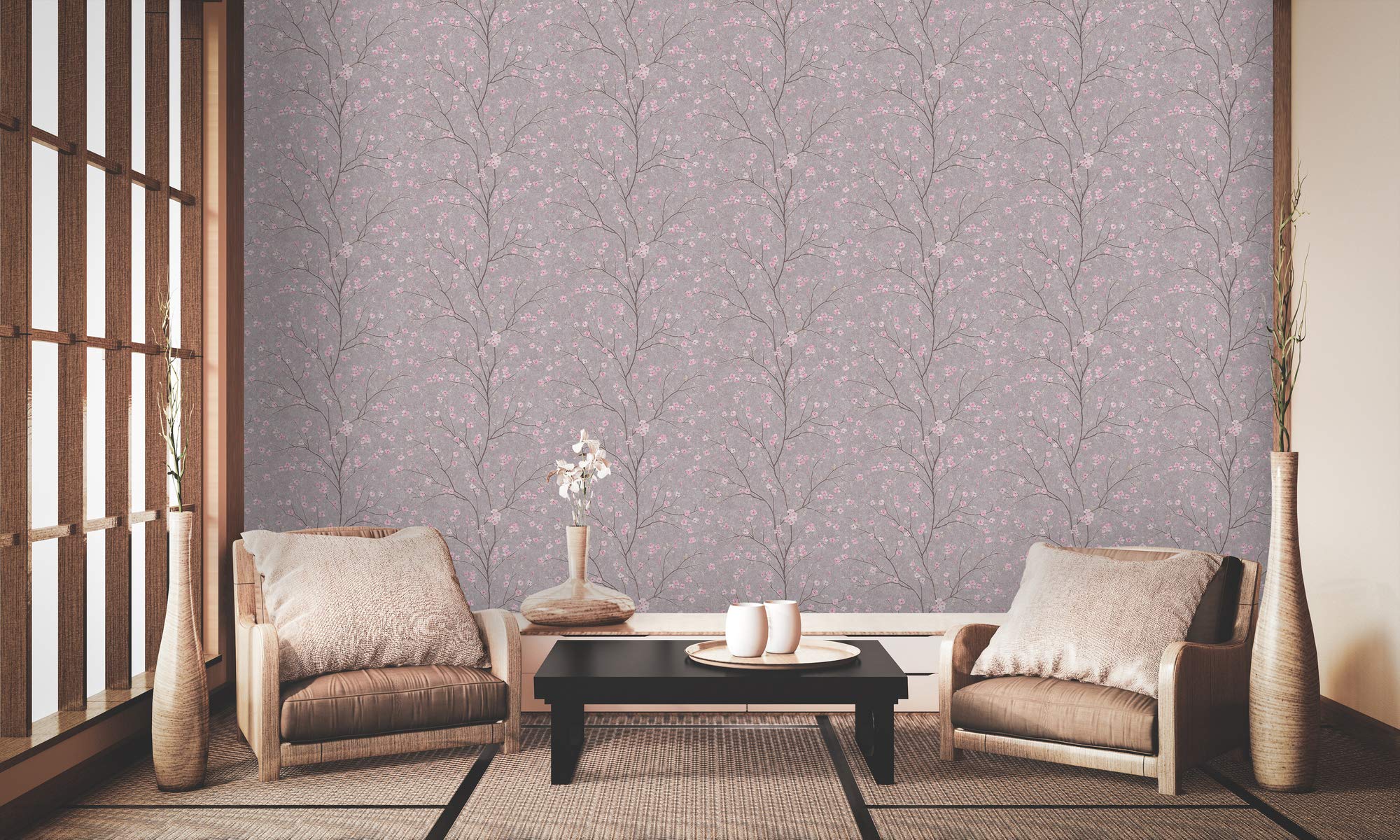 Livingwalls Floral Wallpaper Metropolitan Stories 2 A.S. Création Non-Woven 10.05 m x 0.53 m Grey Pink Made in Germany 379122 37912-2 - Image 4