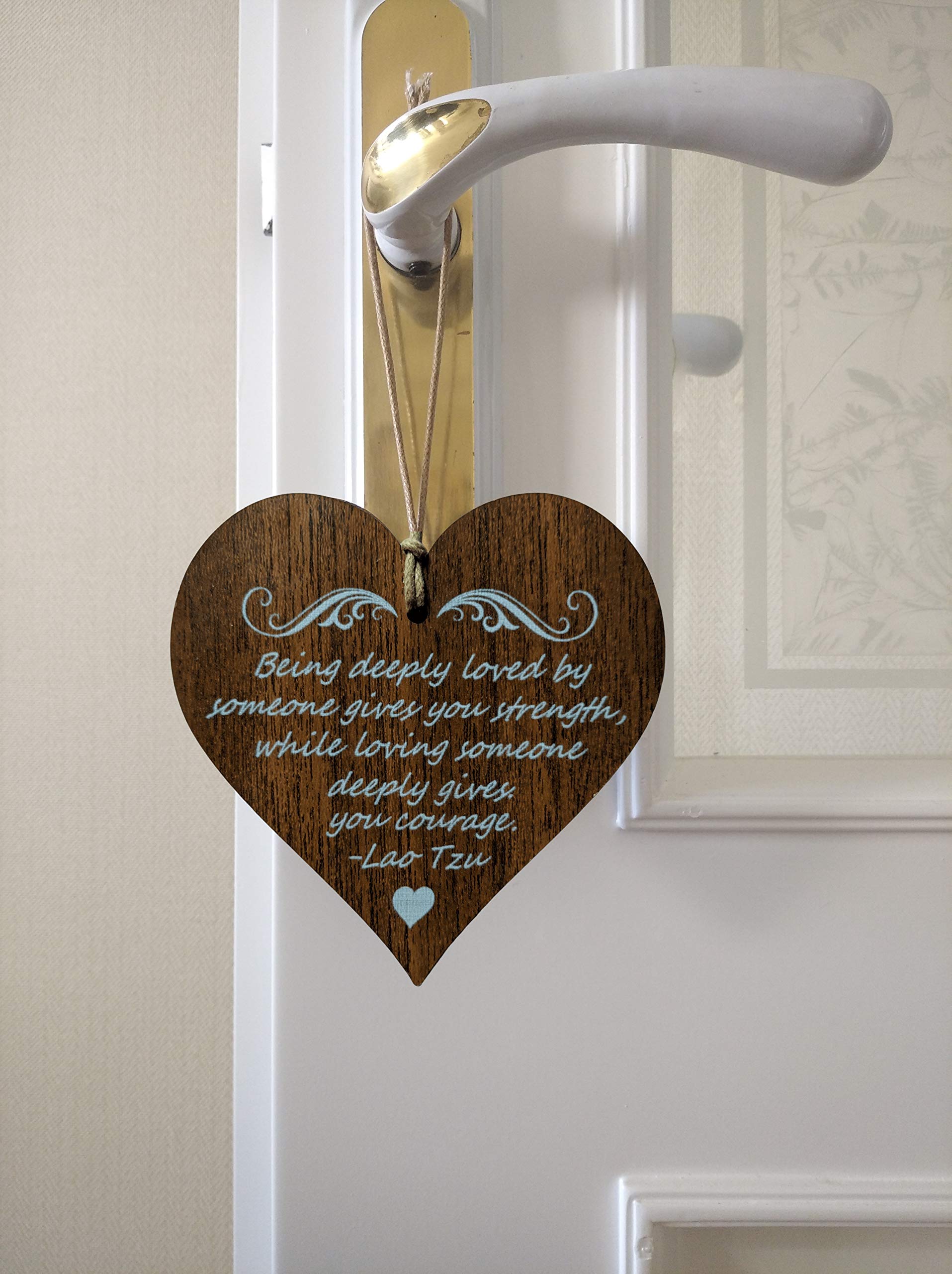 置物 love is strength Wooden & Antique - Being Deeply Loved by Someone Gives You
