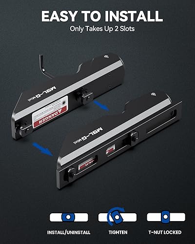 Miniatura 6 de Votatu M9L-G - Mini luz láser combinada compatible con superficie de riel M-Lok, linterna táctica de 550 lúmenes y mira láser verde con función