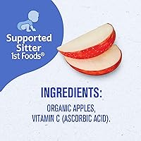 Vista 9 de Gerber Stage 1 - Alimento para bebé orgánico, frasco de manzana, puré de frutas, vitamina C, sin OMG, alimento para bebés en frasco, puré de frutas