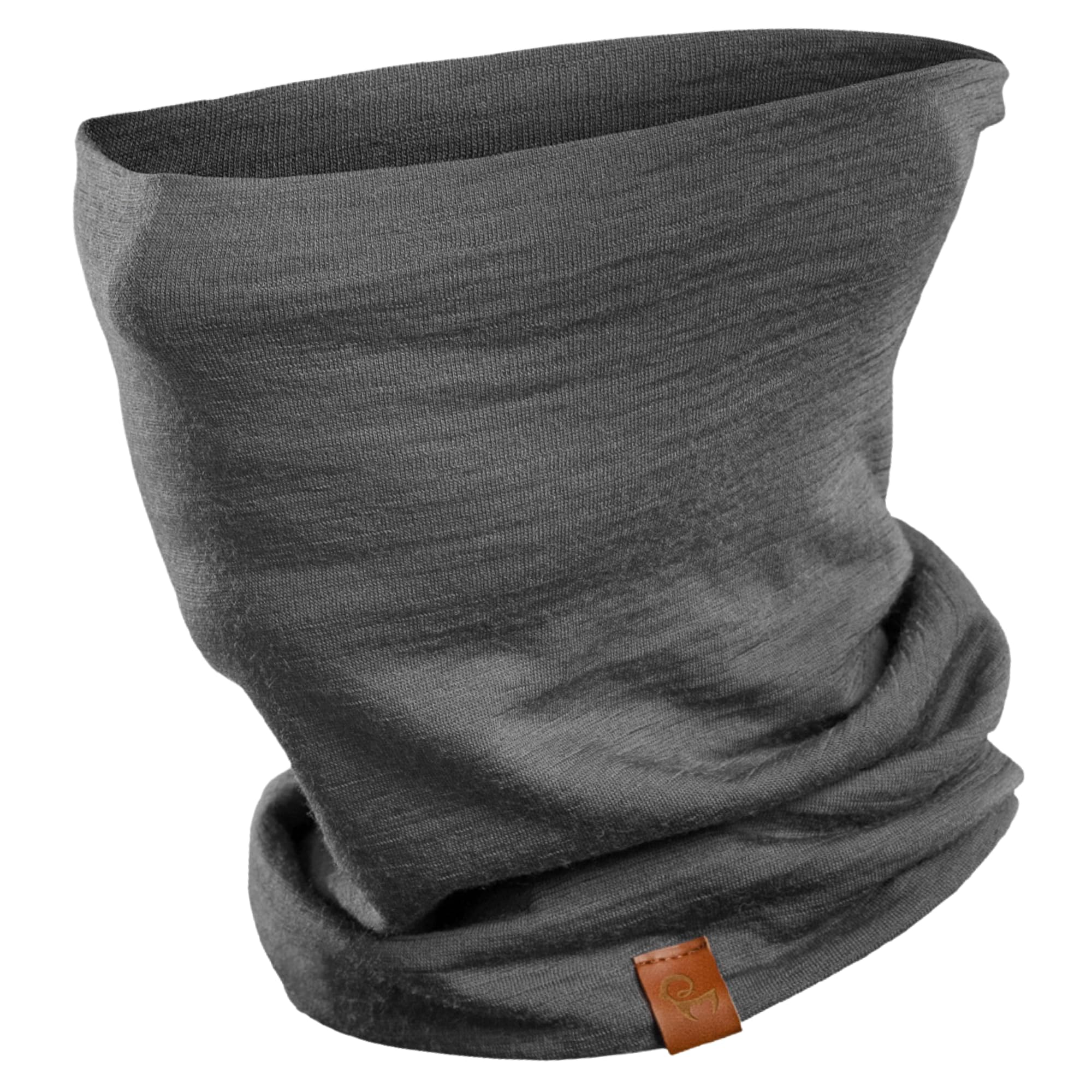 menique Schlauchschal Herren – 100% Merino Wolle Loop Schal, Atmungsaktives Halstuch und Halswärmer, Fahrrad Winter Sportschal für Männer, Motorrad Halstuch Herren, Ski-Maske (Perfektes Grau)