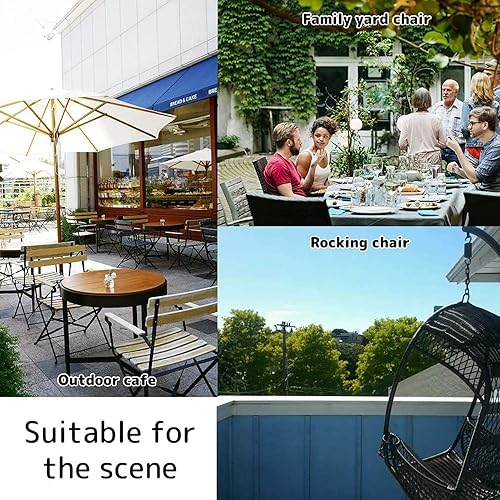 Miniatura 7 de Cojín giratorio para mecedora, lavable y resistente a los rayos UV, alfombrilla de cojín para silla mecedora reclinable, silla mecedora, cojín