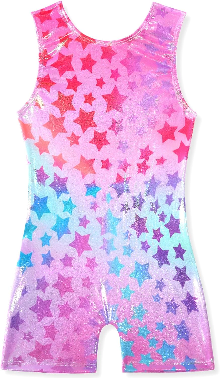 Gymnastics Leotards for Girls Shiny Toddler Biketard Unitard One Piece Tumbling Outfits