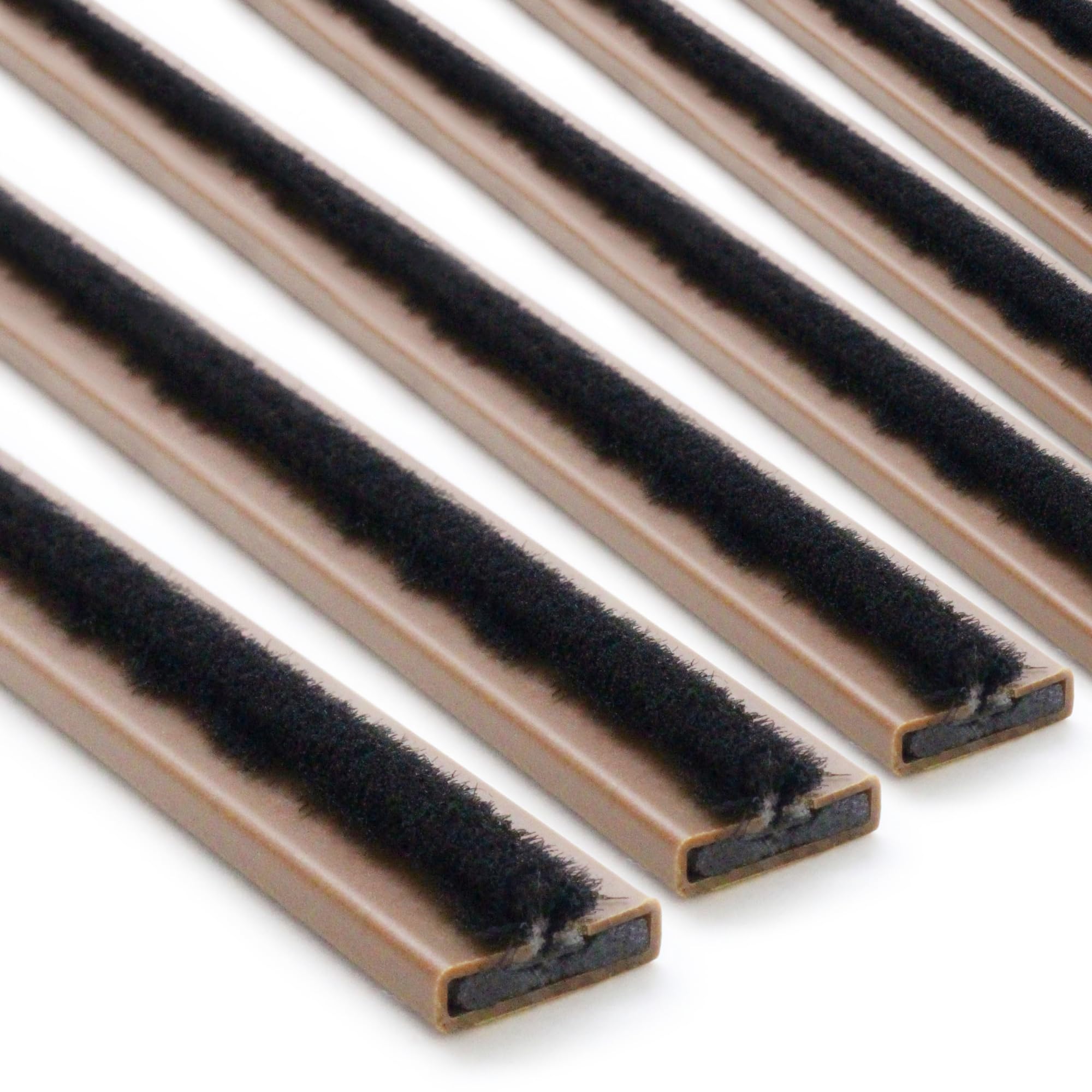 AFIT Eai Intumescent Strip Fire And Smoke Brush Fire Door Seal Fd30/60 30/60 Minutes 15X4X1050mmBrownPack Of 5 / Single Door Pack from B&Q