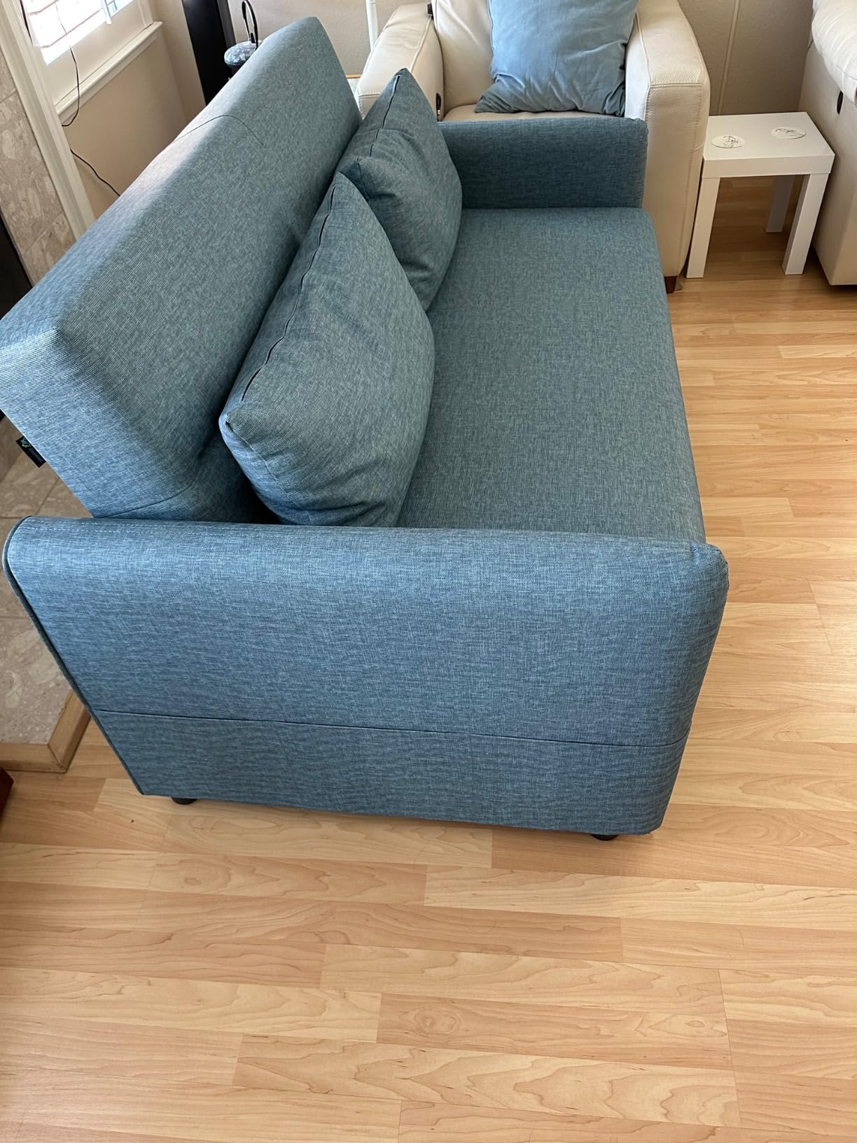 58/mo Finance Aoowow Convertible Sleeper Sofa Bed 57 Inches, Velvet