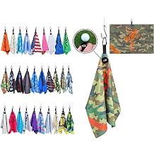 Frog Magnetic Waffle Golf Towel 16x24 Microfiber Club Ball Marker | Strong Magnetic Clip Premium Waffle Weave Ultra Absorbent Golf Bag Cart Club Ball Cleaner Durable Quick Dry