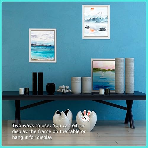 Miniatura 5 de Tuanse 12 Piezas Caja de Sombra a Granel Estuche de Exhibición Caja de Sombra de Plástico Marco de Fotos para Fotos Flores Ramos de Boda Memorial de