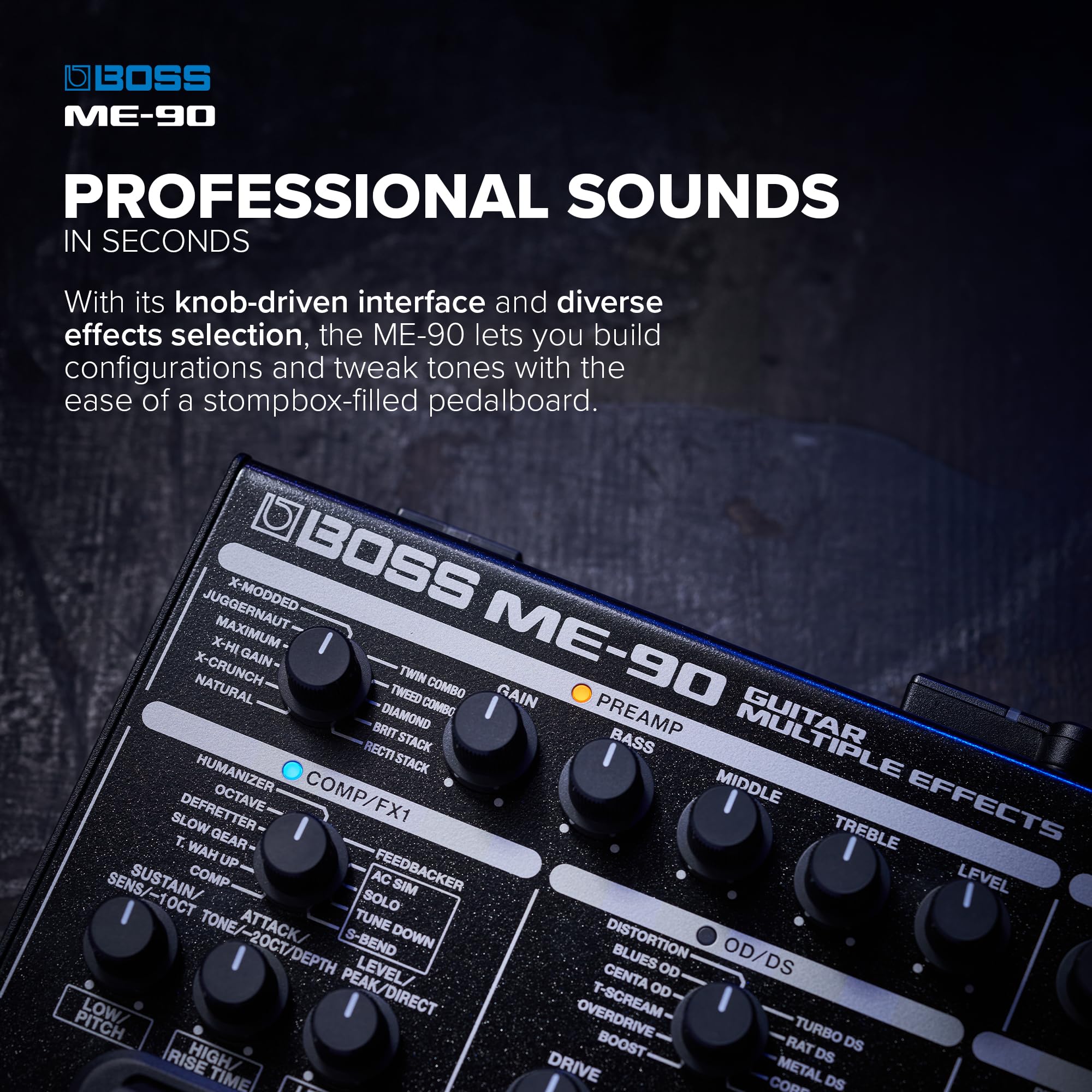 Amazon.com: BOSS ME-90 Guitar Multi-Effects | All-In-One Guitar