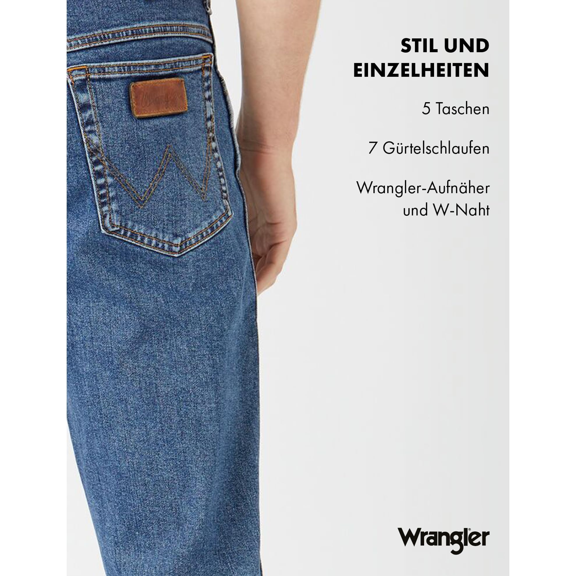 Wrangler Herren Texas Straight Jeans – Bild 5