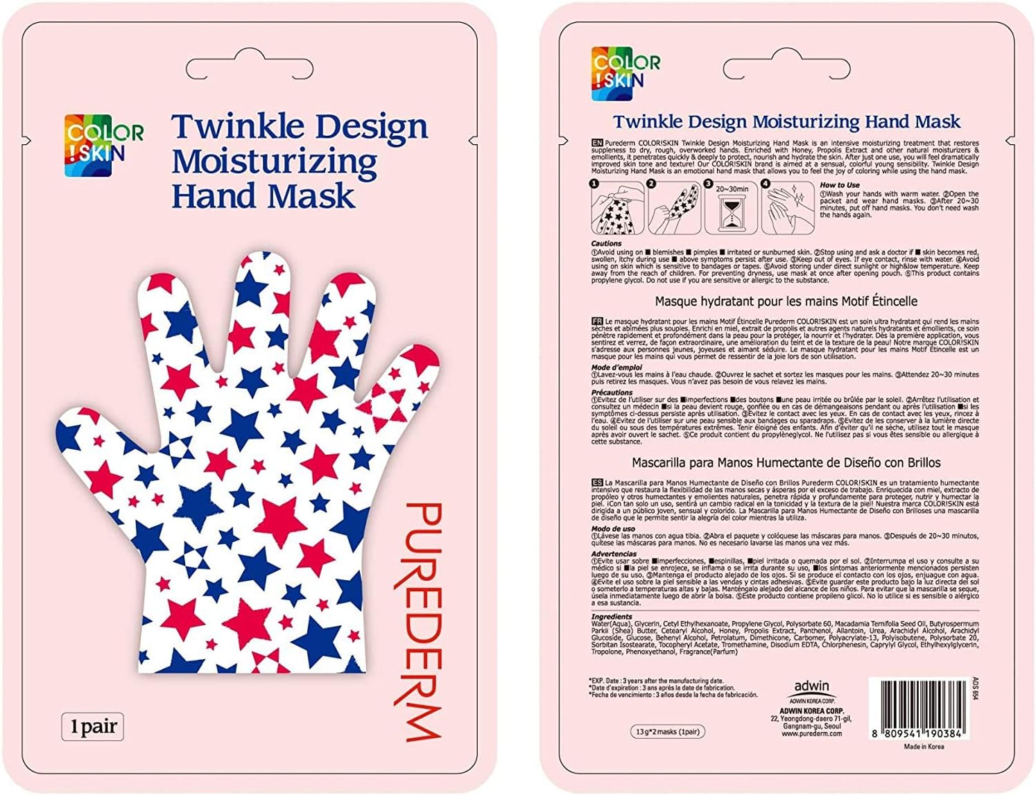 Twinkle Design Moisturizing Hand Mask Amazon.co.uk Beauty