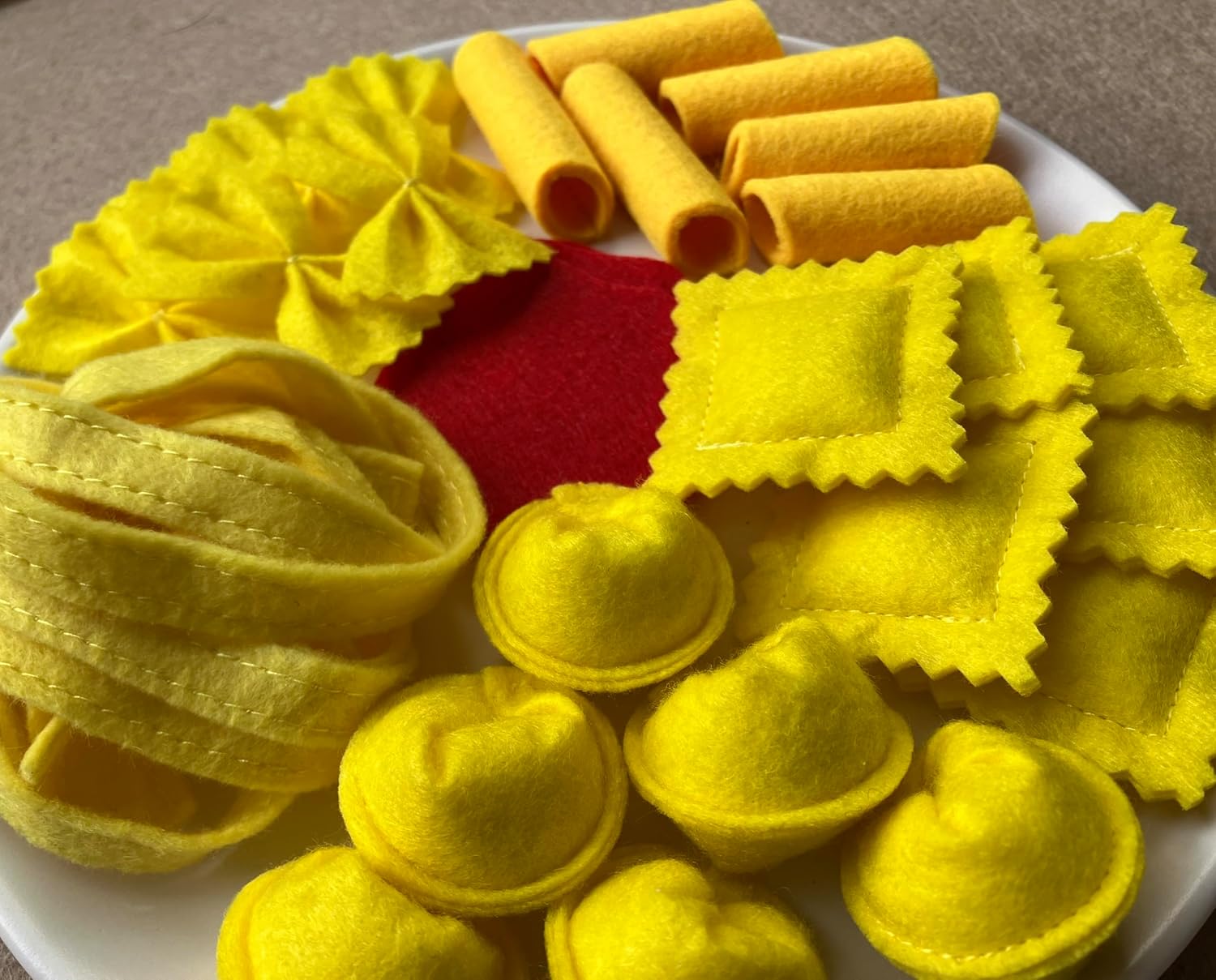 Pasta Set (Small Set) - Handmade Educational Montessori Kitchen Toys for Toddlers Ages 3-6 and Older Children - Pretend Cooking Dramatic Play