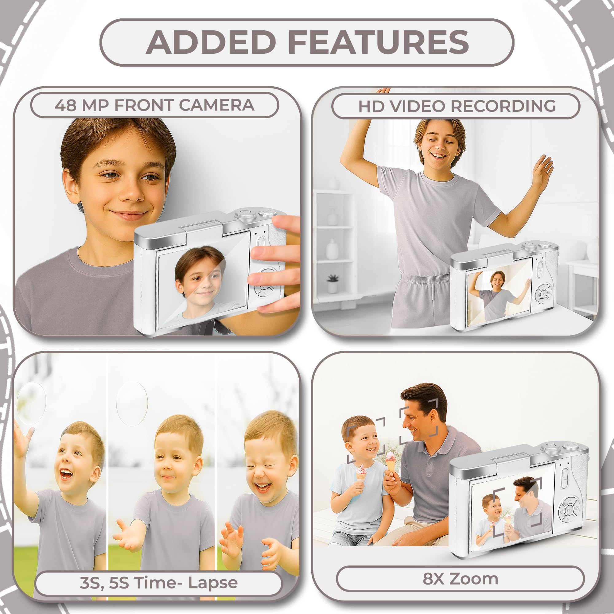 Cason 48MP Kids Camera - Photos & Videos -2 Cason 48MP Kids Camera - Photos & Videos -2