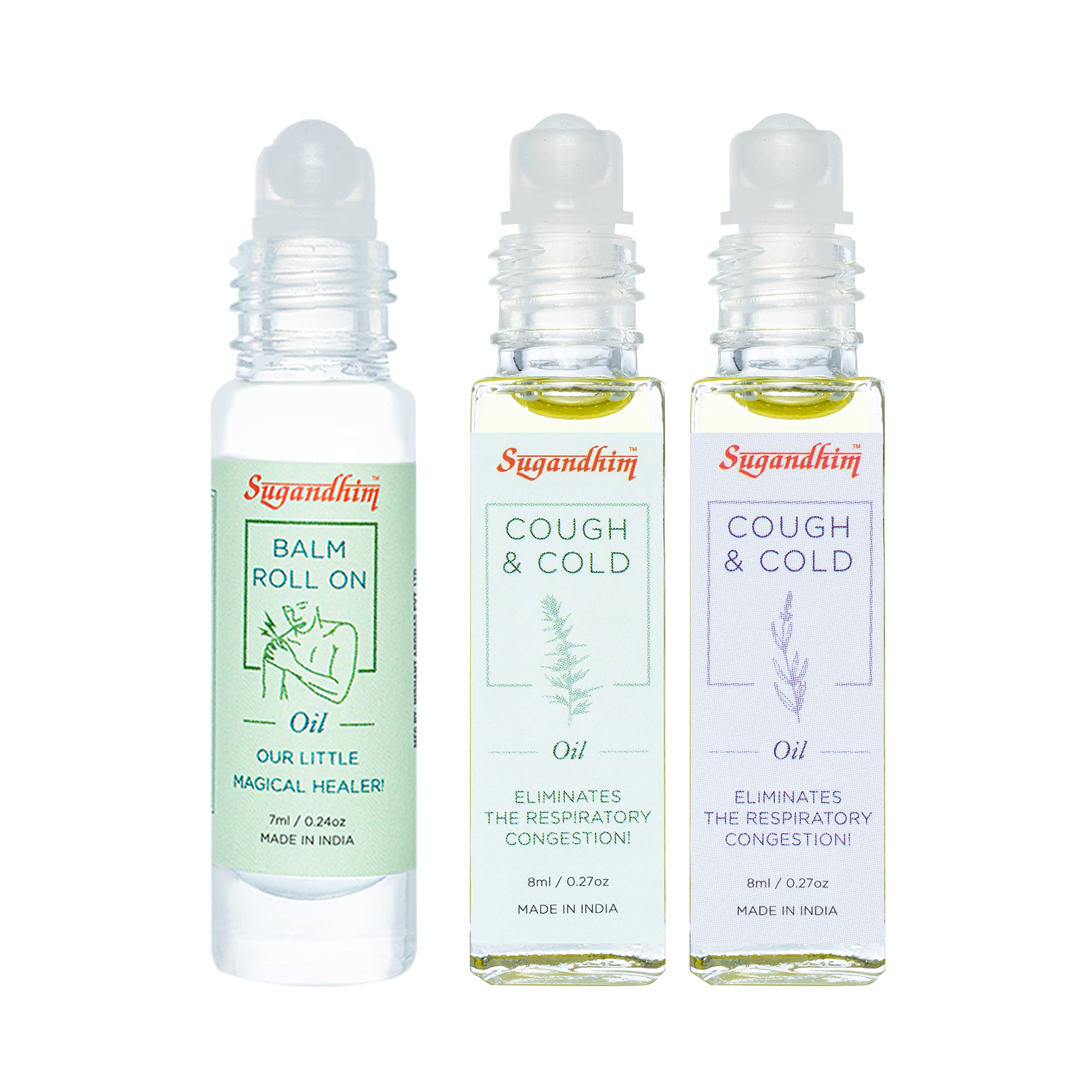 Sugandhim Balm Roll On 7 ML + Cough & Cold Oil 8 ML-image-30