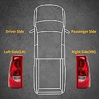 Vista 8 de Conjunto de luces traseras compatibles con Chevy Silverado 1500 2500 3500 de 2003 2004 2005 2006, lámparas de freno traseras de repuesto