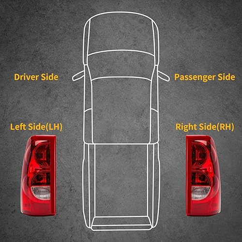 Miniatura 8 de Tektend - Conjunto de luces traseras compatibles con Chevy Silverado 1500 2500 3500 de 2003 2004 2005 2006, lámparas de freno traseras de repuesto
