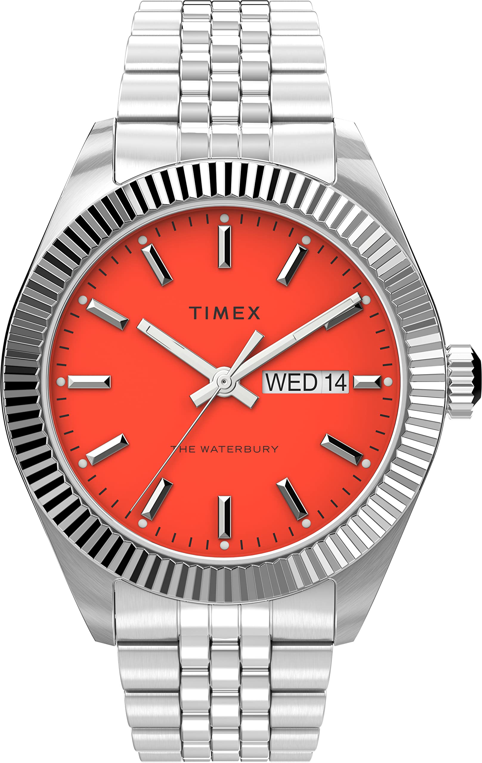 TIMEX 3 Hands Mens Analog Orange Dial Coloured Quartz Watch, Round Dial with 41 mm Case Width - TW2V17900UJ (B0C1K5BCDN) Amazon Price History, Amazon Price Tracker