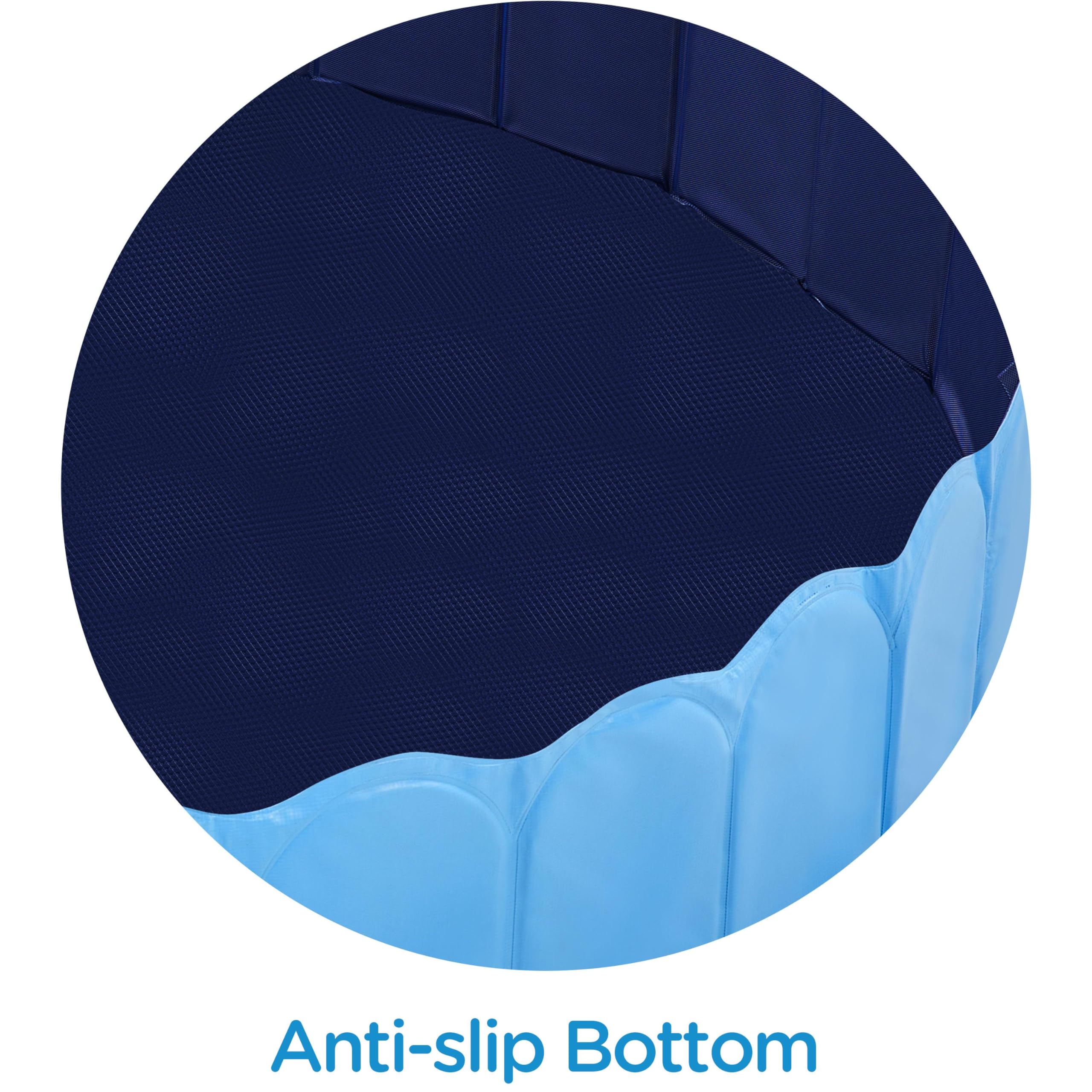 Yaheetech Piscina para Perros Plegable Bañera para el Verano Antideslizante para Interior/Exterior Jardín, Azul XXXL
