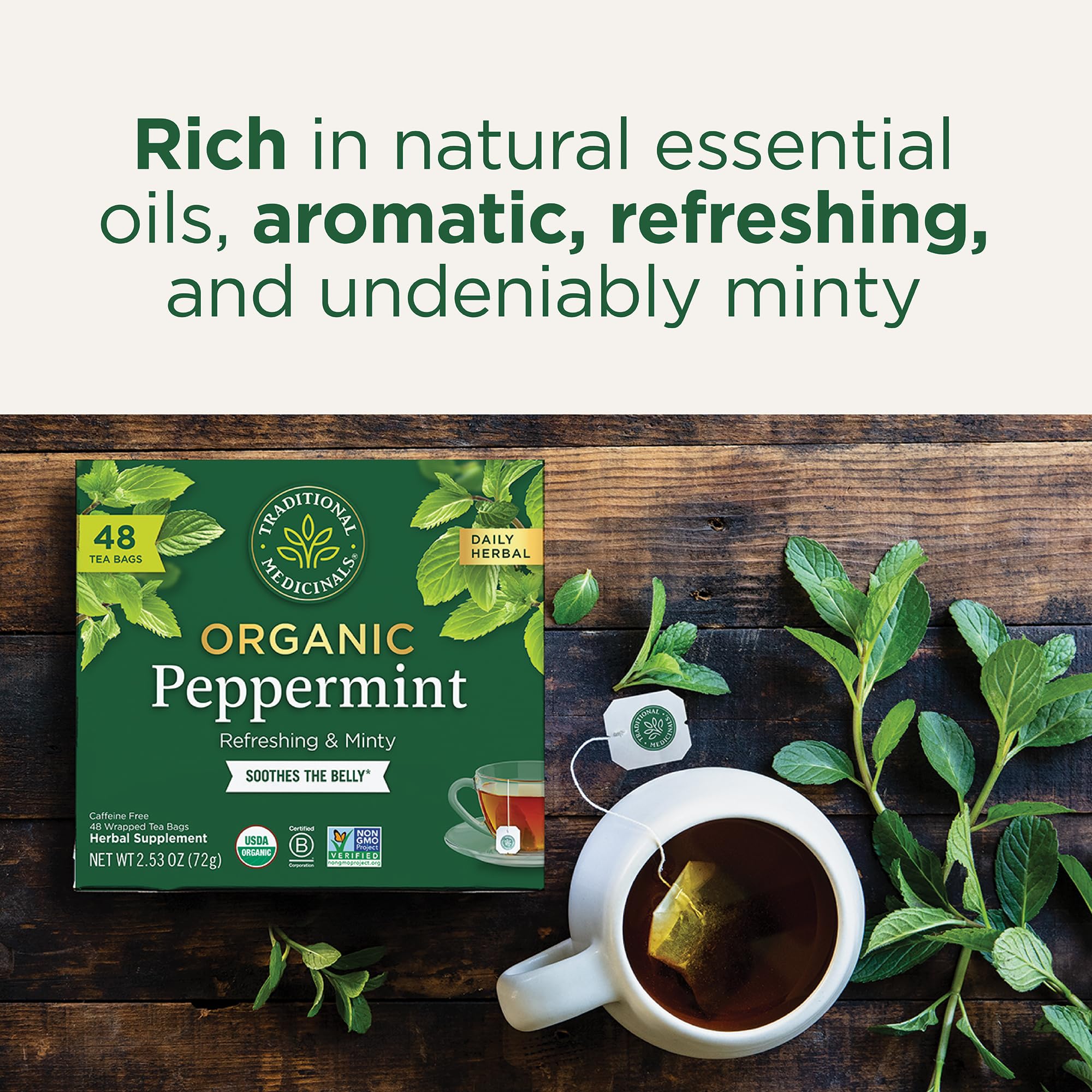 Amazon.com : Traditional Medicinals Tea, Organic Peppermint