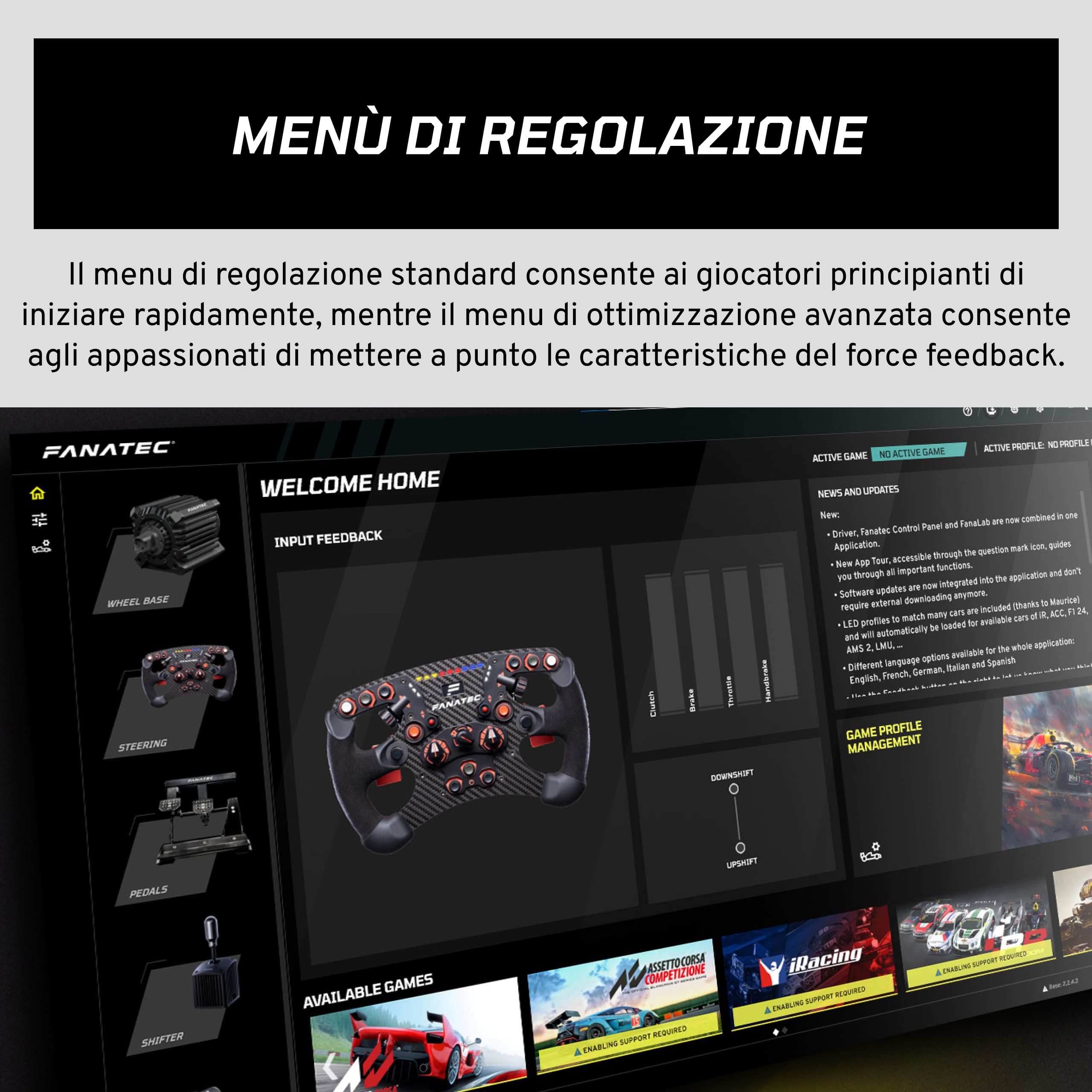 Fanatec Sim Racing CSL DD QR2 Wheel Base – PC | Base Direct Drive 5 Nm, Force Feedback Dinamico, Sistema QR2 di Sgancio Rapido Motorsport