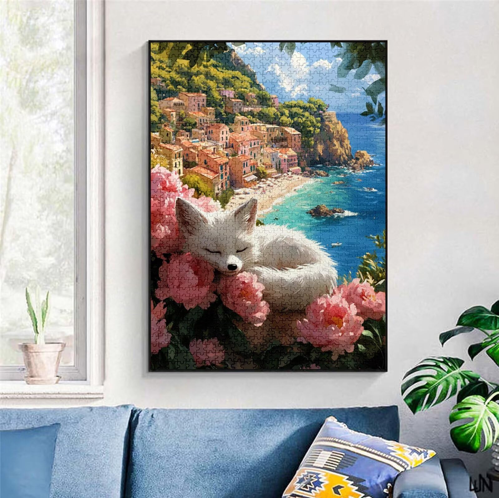 Puzzle 2000 Pezzi, 3 4 5 Anni Puzzle Volpe 6 7 8 Anni Giochi Educativi Sostenibili Con Motivi Per Adulti Da Gioco in Legno Di Alta Qualità Jigsaw Fiore per Gioco Familiare, 2026 Regalo Natale H-4334