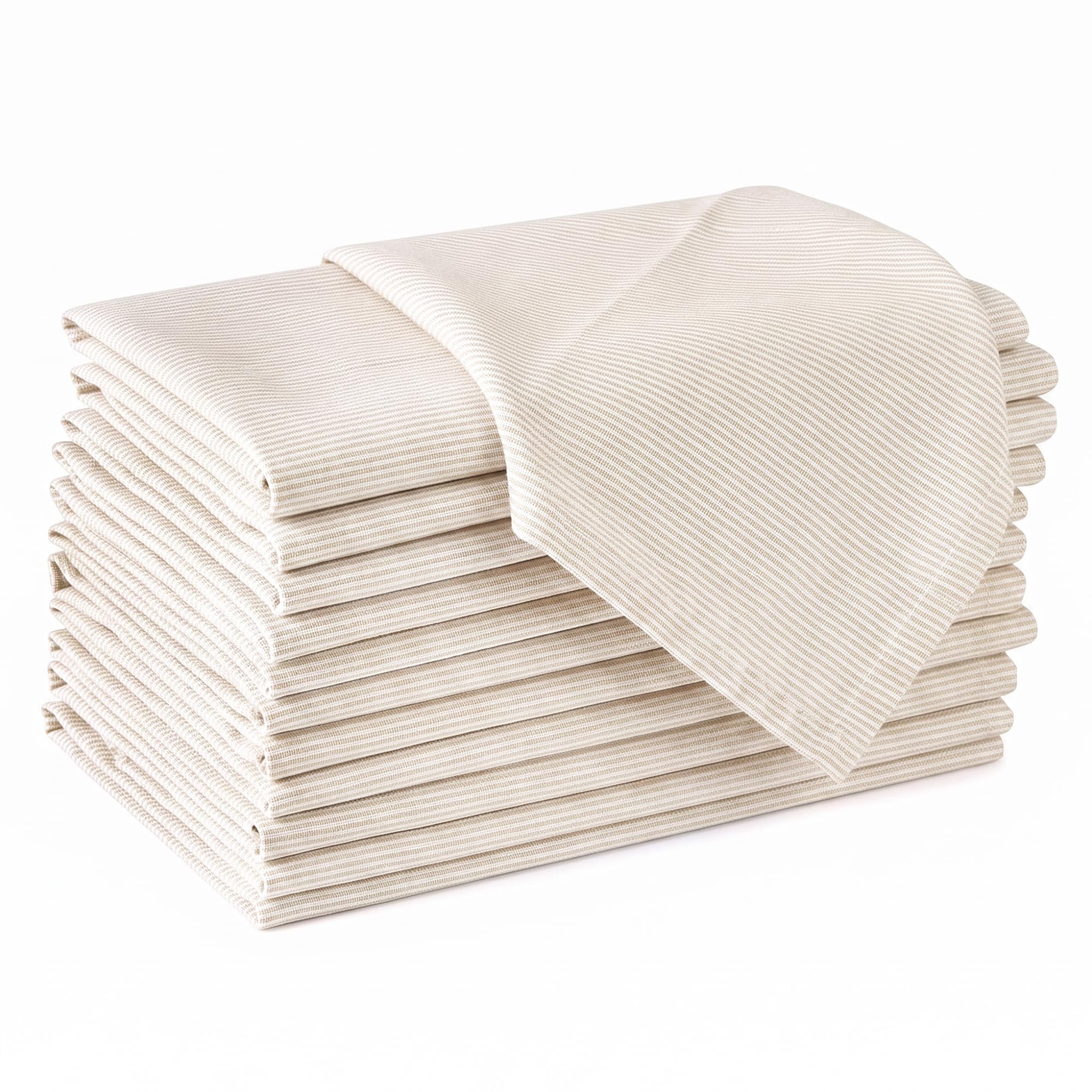 Encasa XO Stoffservietten, 100% Baumwolle,Gewebt50x50 cm