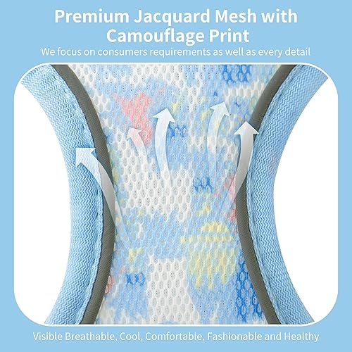 Miniatura 4 de JOYPAWS Juego de arnés y correa para cachorro, arnés de chaleco para perro con malla transpirable, rayas reflectantes, arnés ligero para mascotas