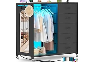 Cyclysio Small Dresser with Mirror: The Ultimate Storage and Style Solution
