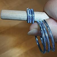 Vista 6 de The Beadsmith Juego de mandriles de madera, kit de clavijas de 6 piezas, con estuche de almacenamiento etiquetado, tamaños de 0.25"-1" (6.4-25.4mm)