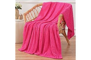 Hyggeligt 50×60" Hot Pink Throw Blanket