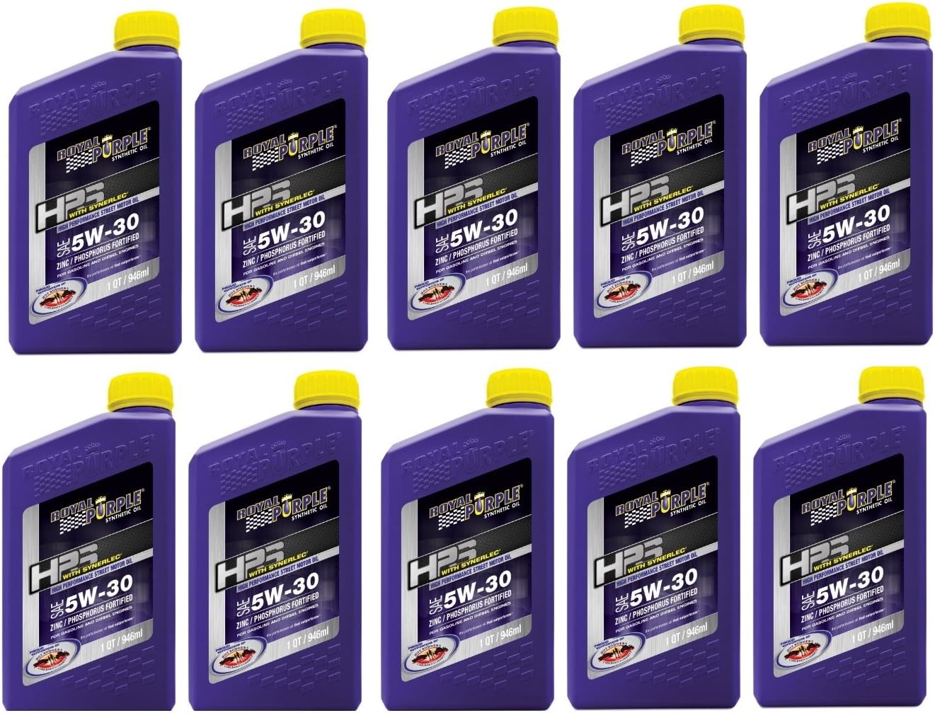 31530 Case of 10 HPS 5W-30 Synthetic Motor Oil with Synerlec Additive Technology 1 Quart