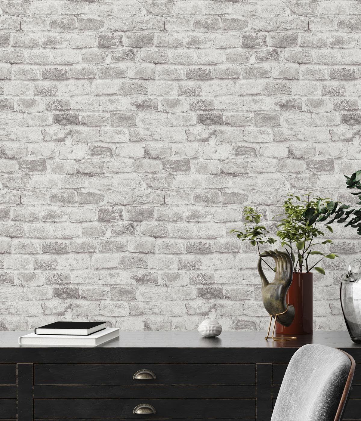A.S. Création Bricks & Stones 388144 Non-Woven Wallpaper Brick 10.05 m x 0.53 m Made in Germany