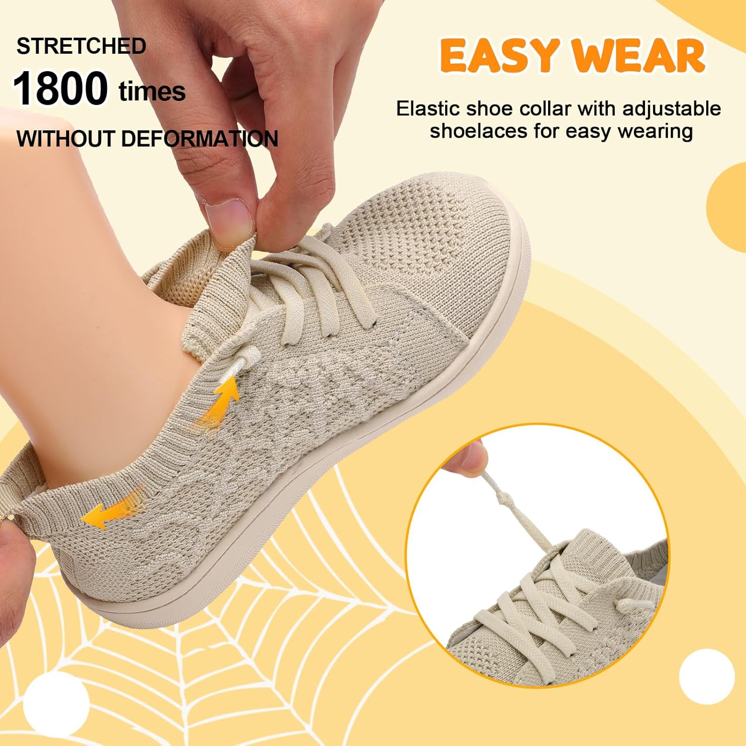 JOINFREE Toddler Shoes Girls Boys Wide Barefoot Shoes Minimalist Walking Sneakers Zero Drop Slip on Tennis Shoe Breathable Naturally Flexible - Image 5