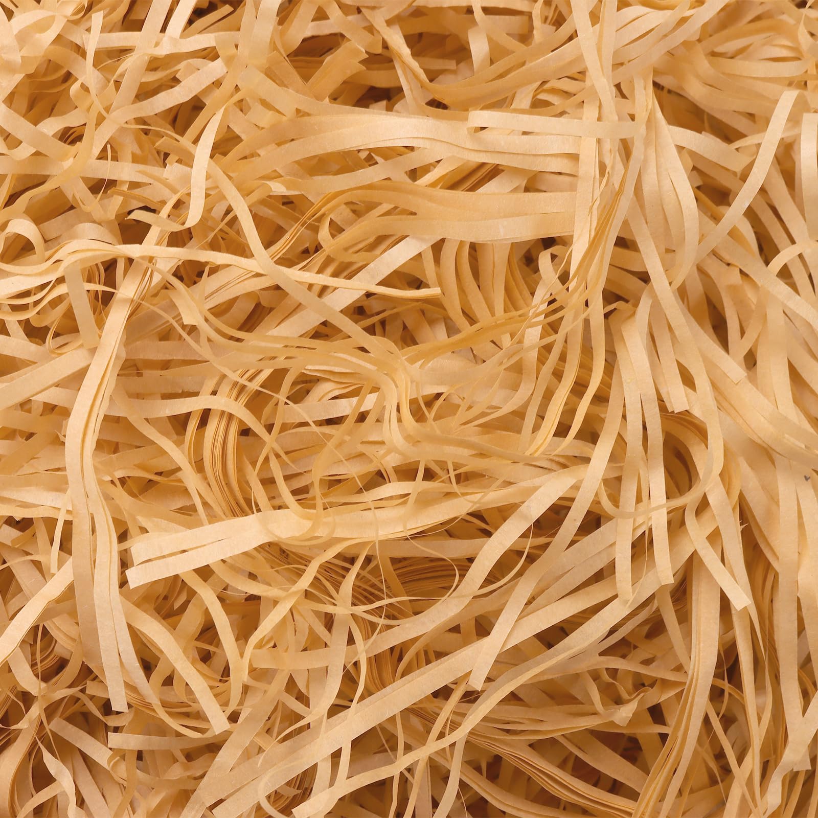 SOUJAP 1 kg Brown Shredded Tissue Paper for Packaging, Khaki Kraft Raffia Hamper Stuffing Filler for Gift Boxes