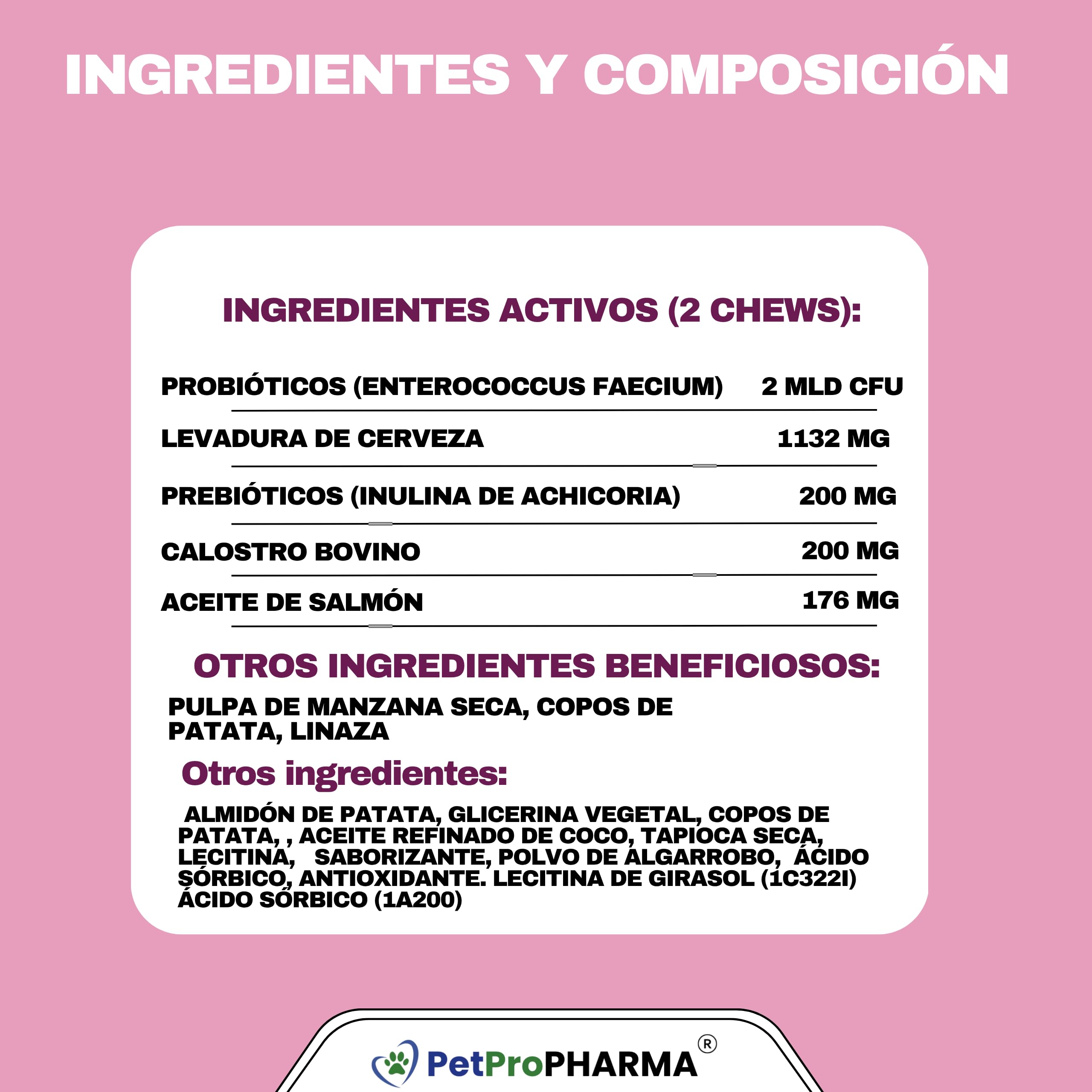 Probioticos y Prebioticos para Perros y Gatos Complemento alimenticio para Soporte digestivo y Refuerzo inmunológico Pastillas Masticables Absorcion Nutrientes y Flora intestinal 120 Galletas