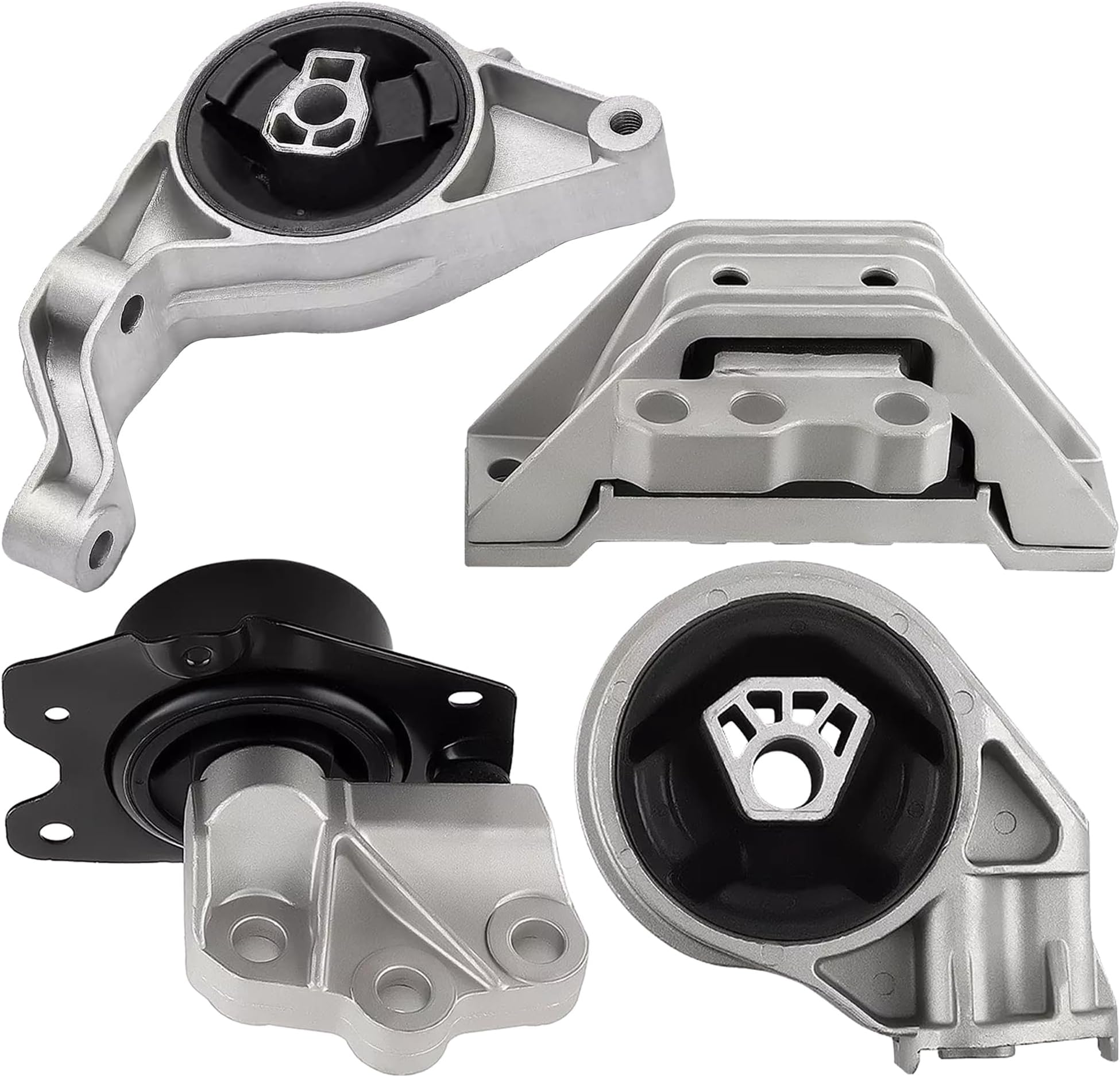 Engine Motor Mount and Transmission Mount Kit Compatible with 2005-2010 Chevy Cobalt, 2006-2011 Chevy HHR, 2007-2010 Pontiac G5, 2005-2007 Saturn Ion Engine Mount Set
