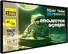 Silver Ticket 106 Fixed Frame Projection Screen for 4K/8K Home Theater