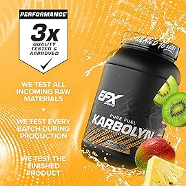 EFX Sports Karbolyn Fuel | Fast-Absorbing Carbohydrate Powder | Carb Load, Sustained Energy, Quick Recovery | Stimulant Free | 37 Servings (Tropical Storm)