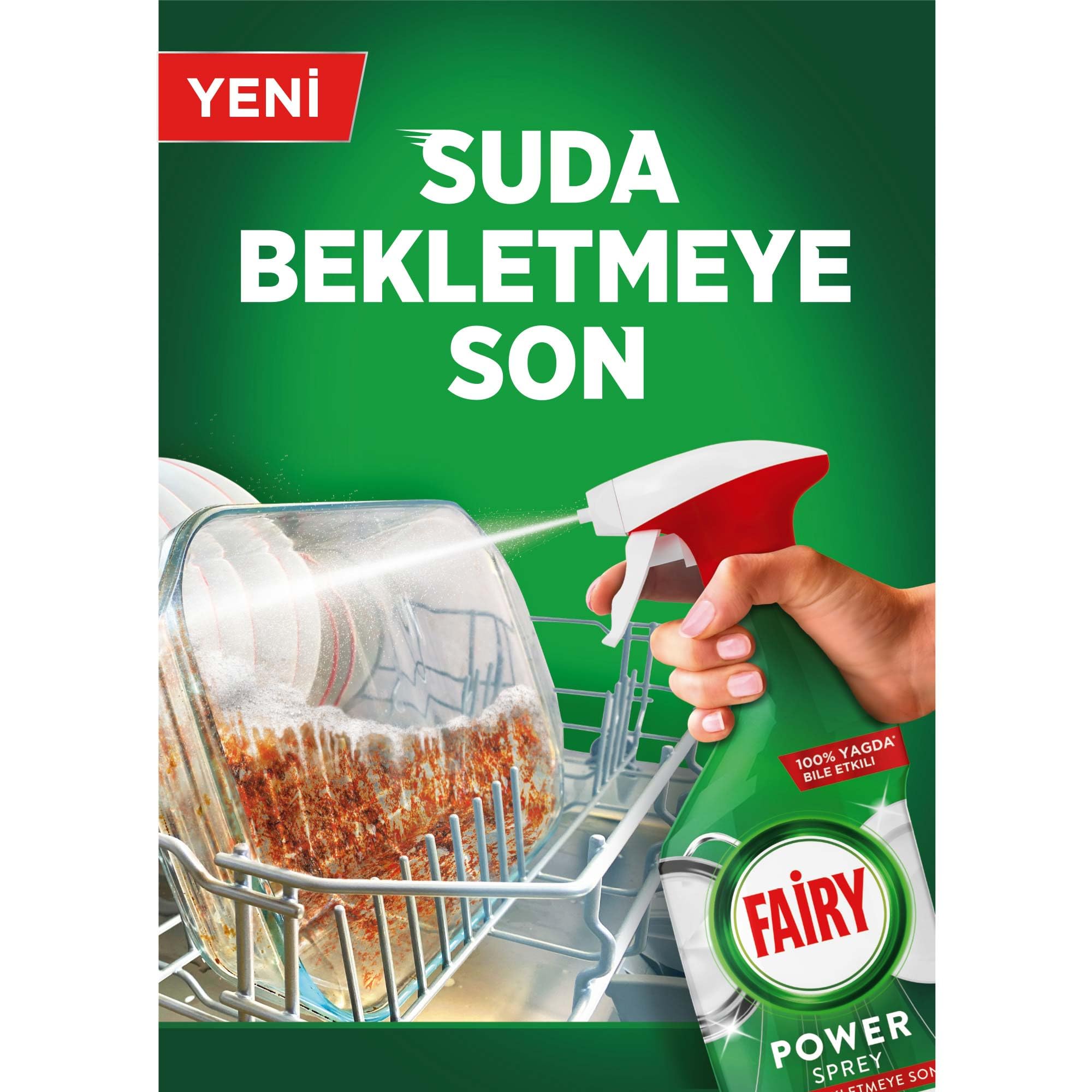 Fairy Portakallı Power Spray Bulaşık Spreyi, 800 ml